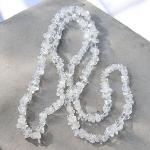 Long Clear Quartz Necklace
